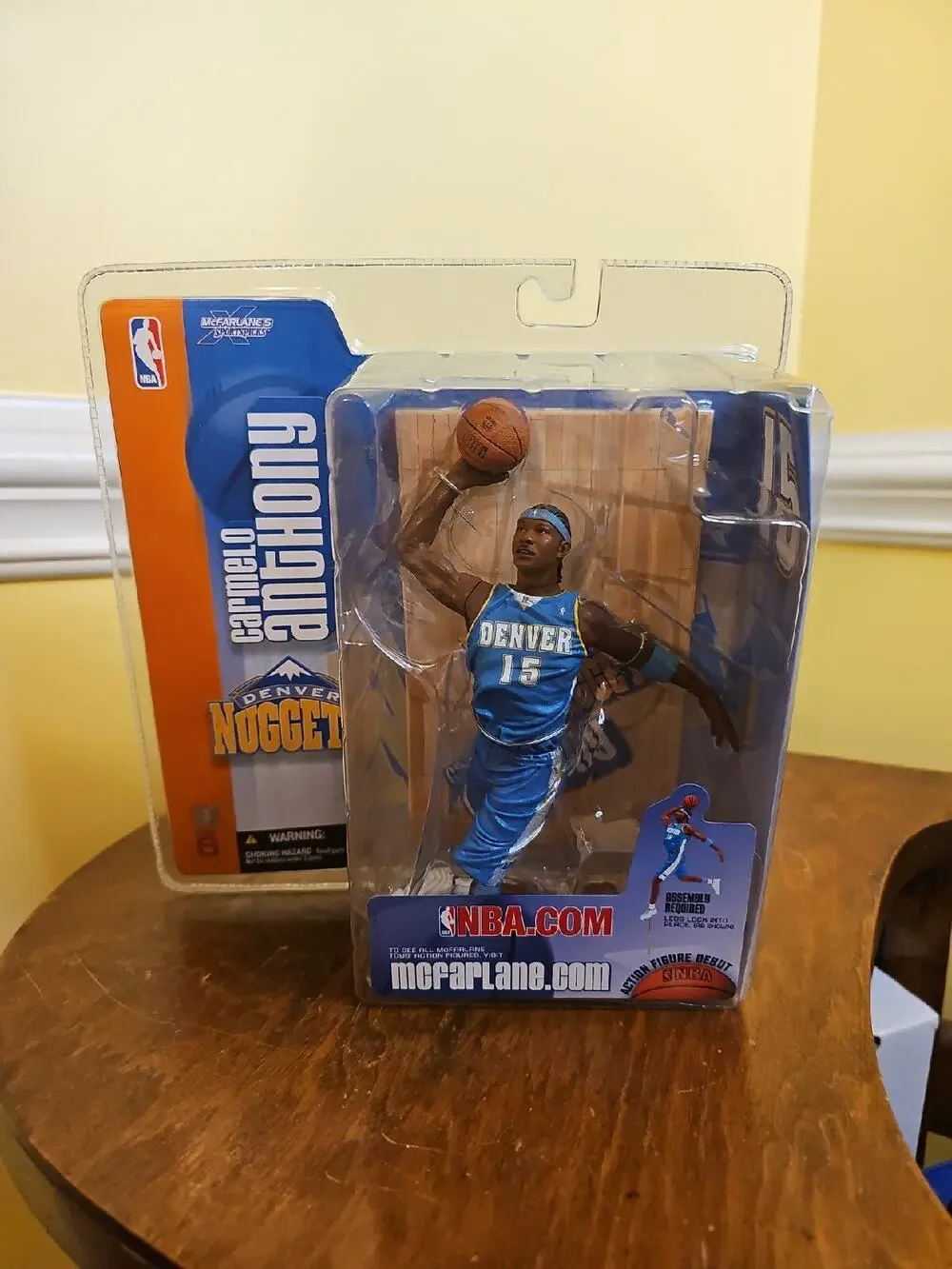 Carmelo Anthony Action Figure NBA Basketball Series 6 2004 McFarlane